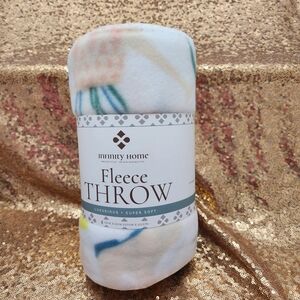 Infinity Home Garden Motif Fleece Throw Blanket